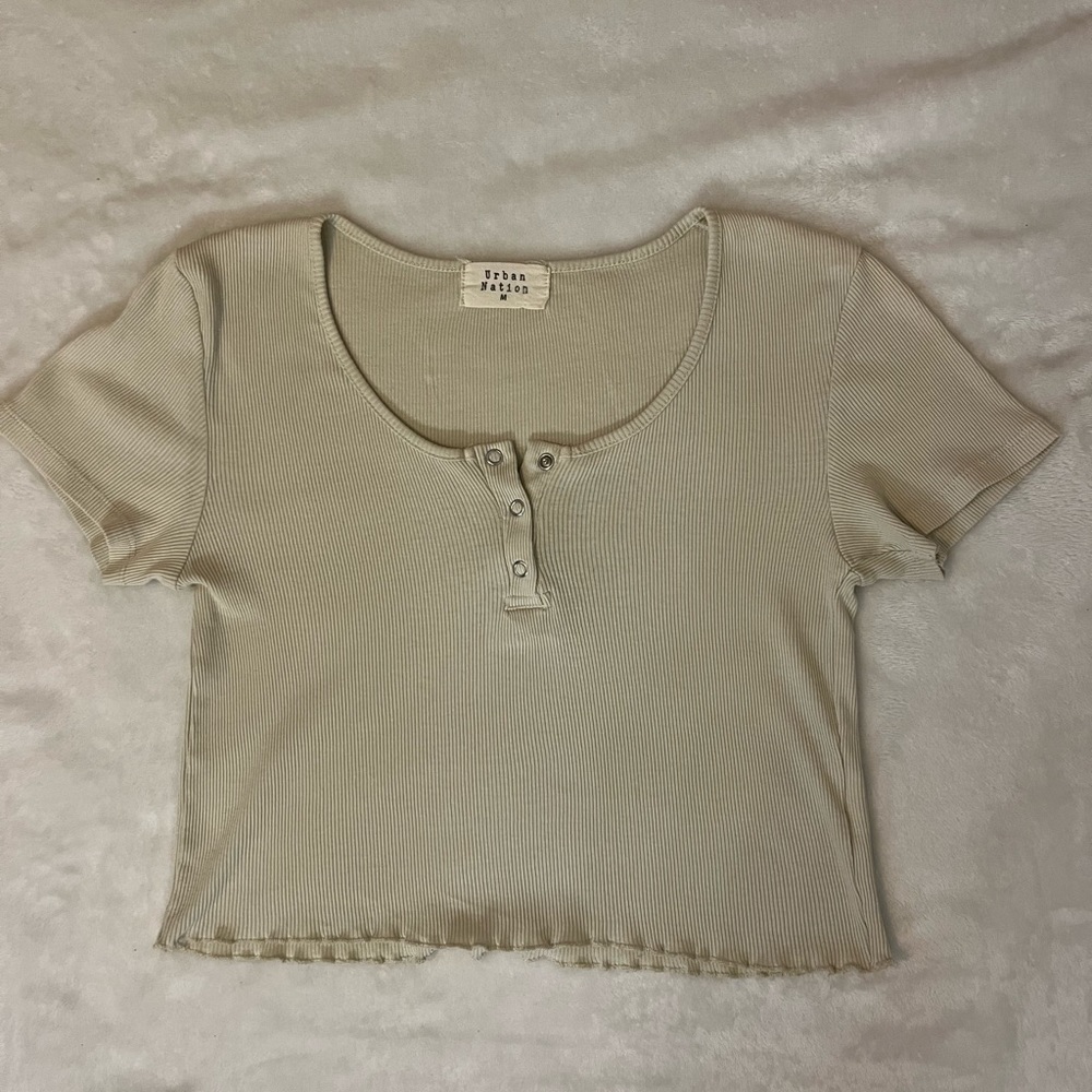 Crème Crop Top